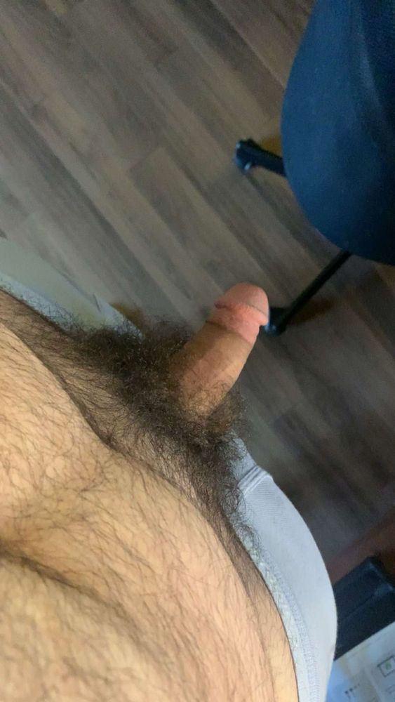 My pov of my cock and bush from above