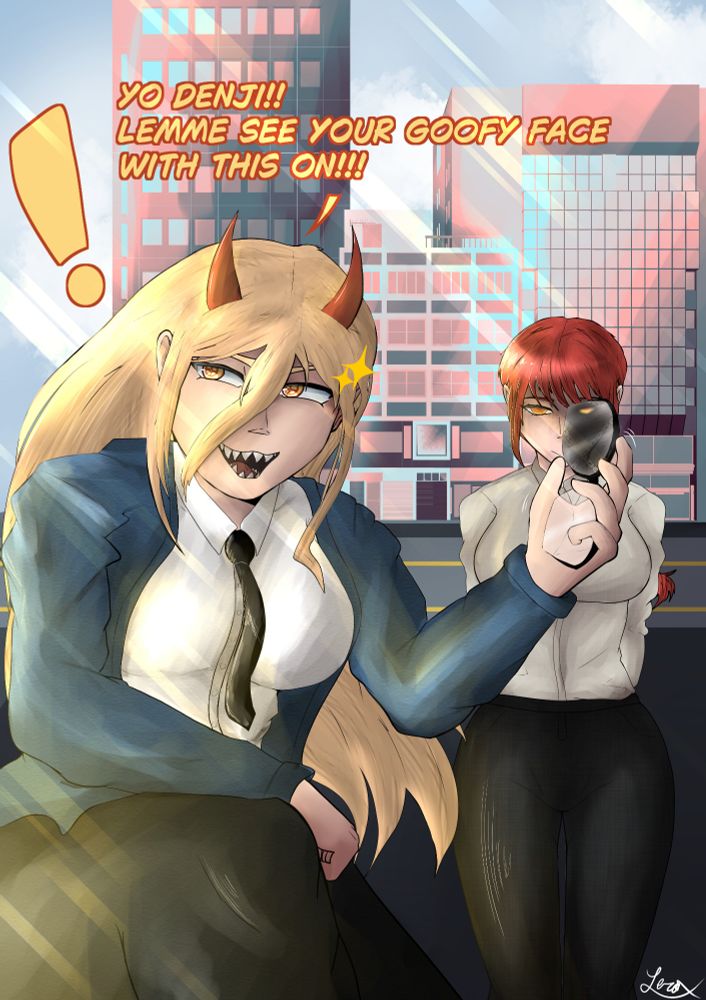 Power and Makima from ChainsawMan 