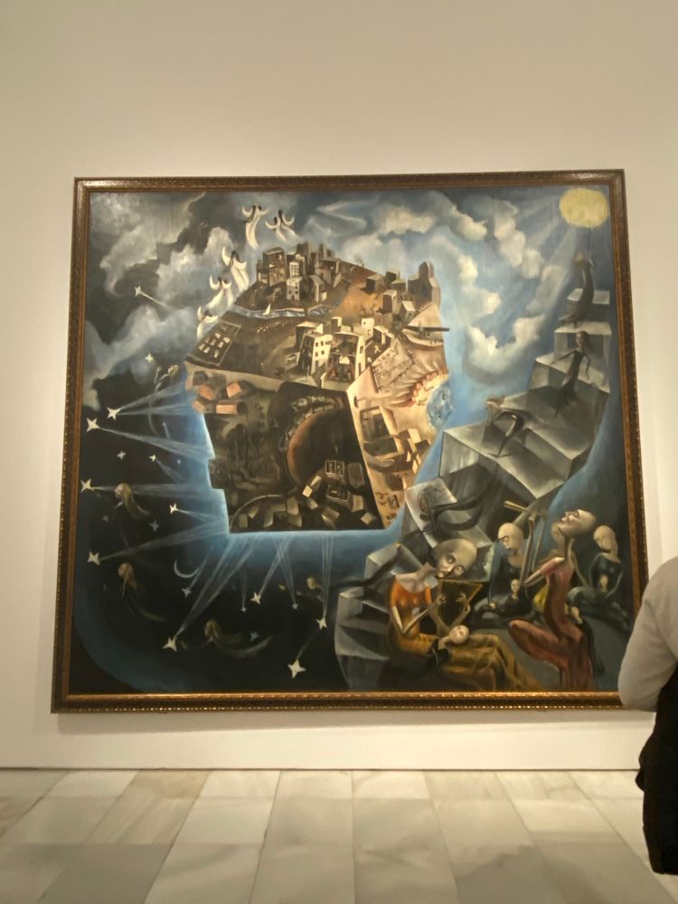 Foto de ml cuadro El Mundo, de Ángeles Santos, en el Museo Reina Sofía 