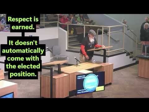 Respect is earned.​ It doesn't automatically come with the elected position.