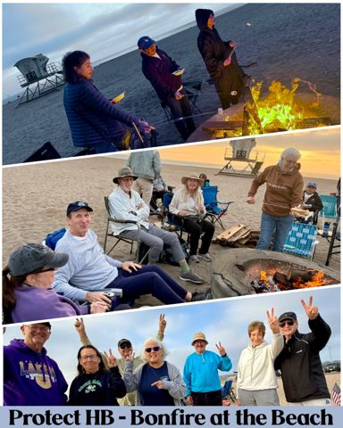 Beach bonfire at Bolsa Chica State Beach. A fun night out for our volunteers. 