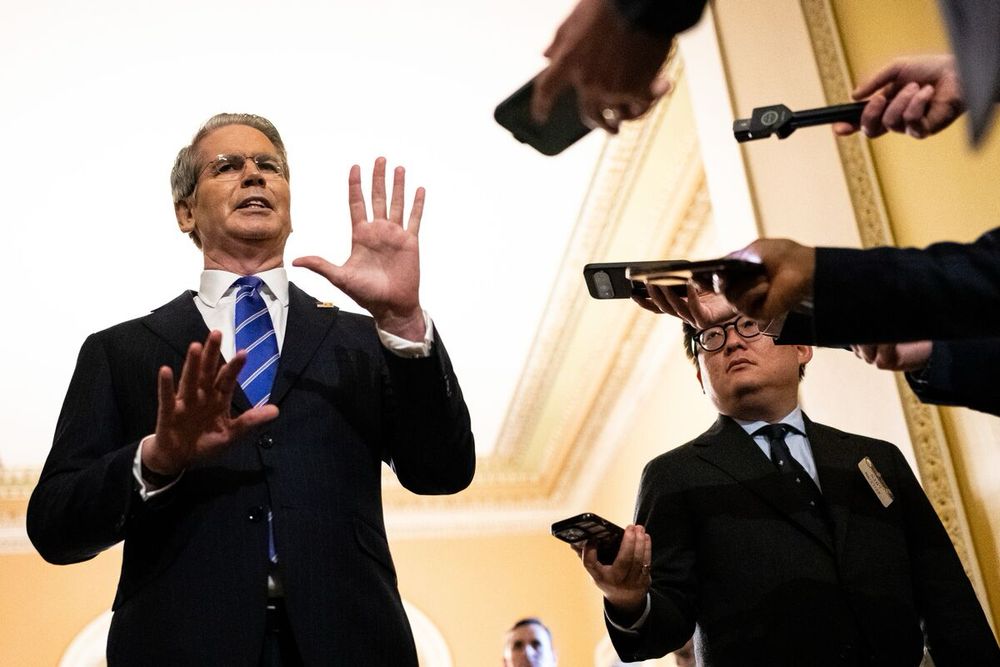Treasury Secretary Scott Bessent said the recent deal to allow Nvidia Corp. and Advanced Micro Devices Inc. to resume lower-end AI chip sales to China, on the condition they give the US government a 1...