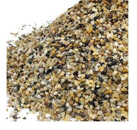 A pile of aquarium gravel 