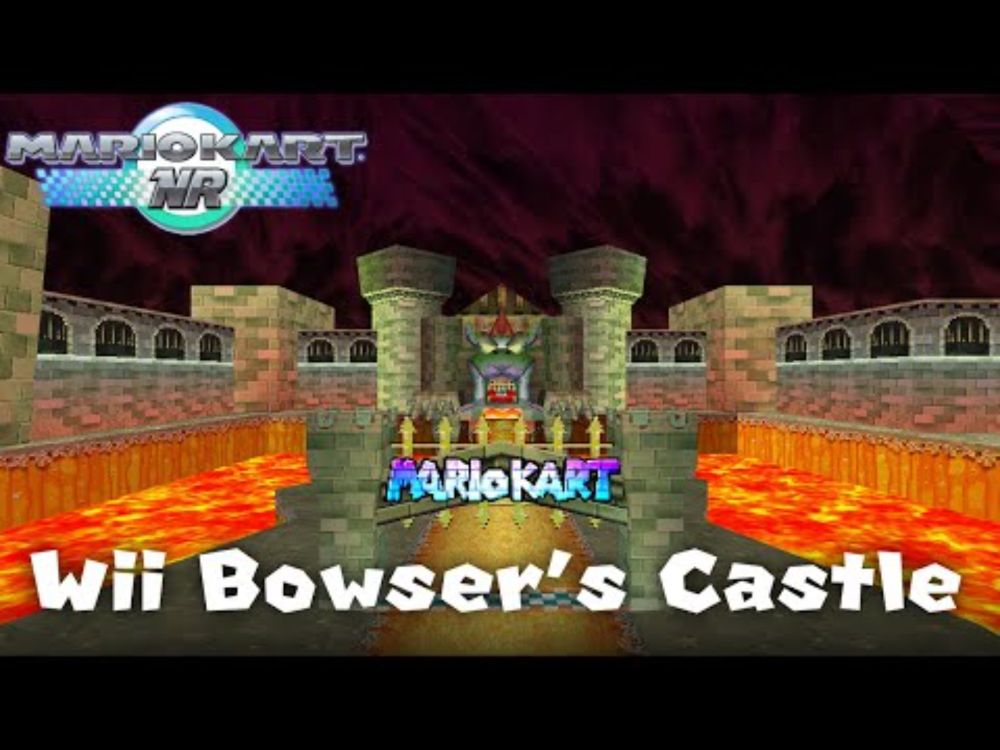 Wii Bowser's Castle - Mario Kart Nitro Revolution (MKDS Custom Track)