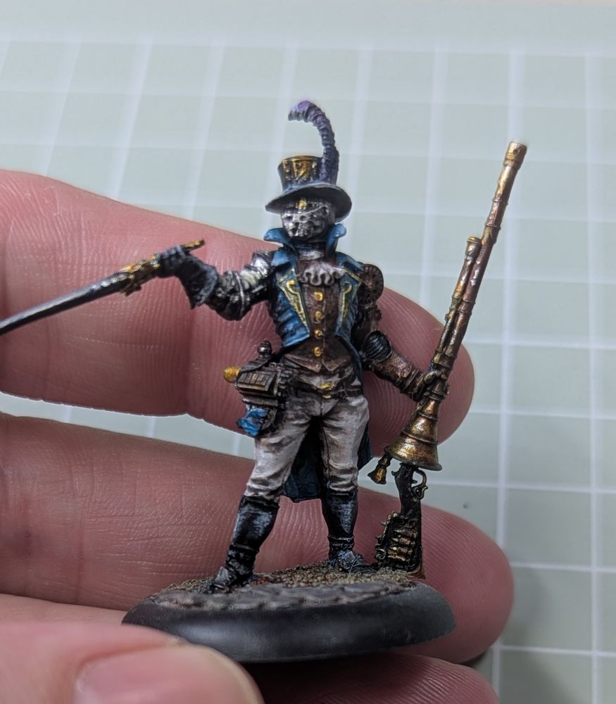 A noble knight with a gun. Launcelot from Twisted Miniatures