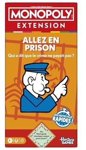 Image du jeu monopoly montrant un policier avec sifflet et le doigt levé 