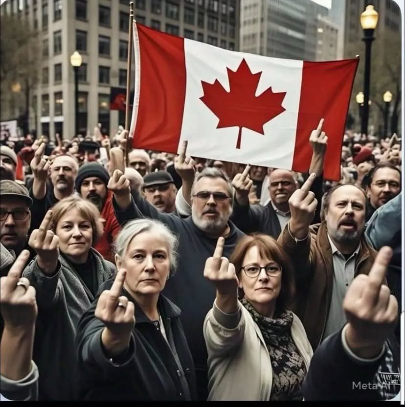 I will post this pic every day until Cheeto stops threatening Canadian Sovereignty. March 18, 2025 Day 6 #elbowsup #canadastrong #theresistanceishere #strongasfuck