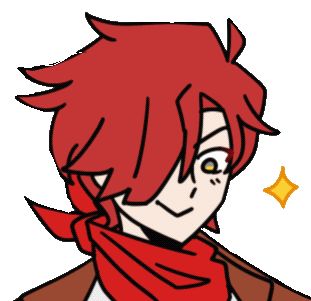 Xander Matthews smiling with a little sparkle next to him 