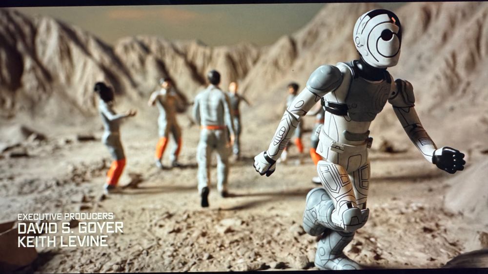 Scene from the Murderbot opening sequence 