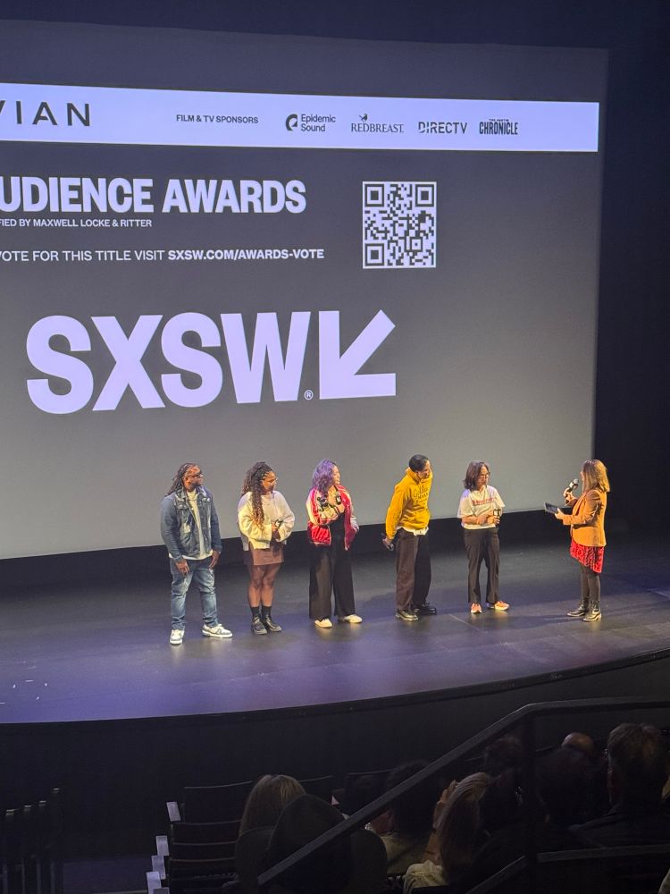 Photo of directors of Forever We Are Young and individuals who were in it at SXSW