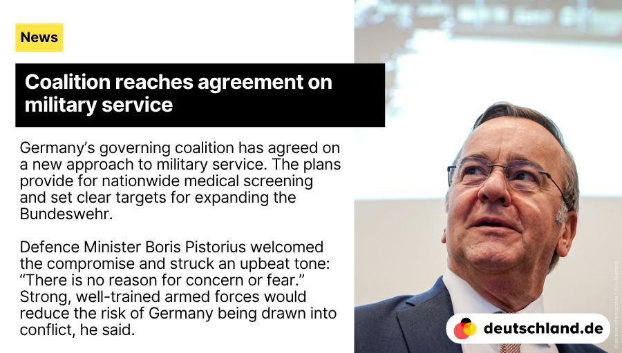 Coalition reaches agreement on military service | deutschland.de