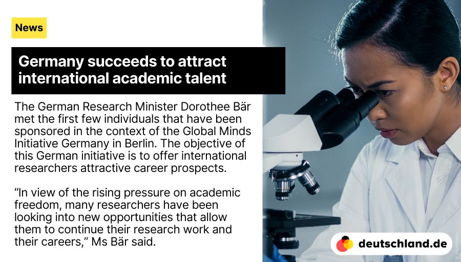 Germany succeeds to attract international academic talent | deutschland.de