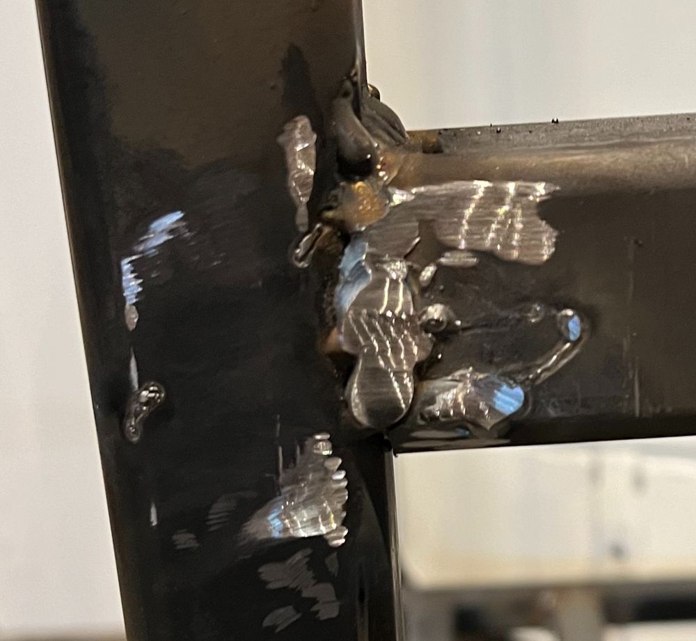 Messy steel welding