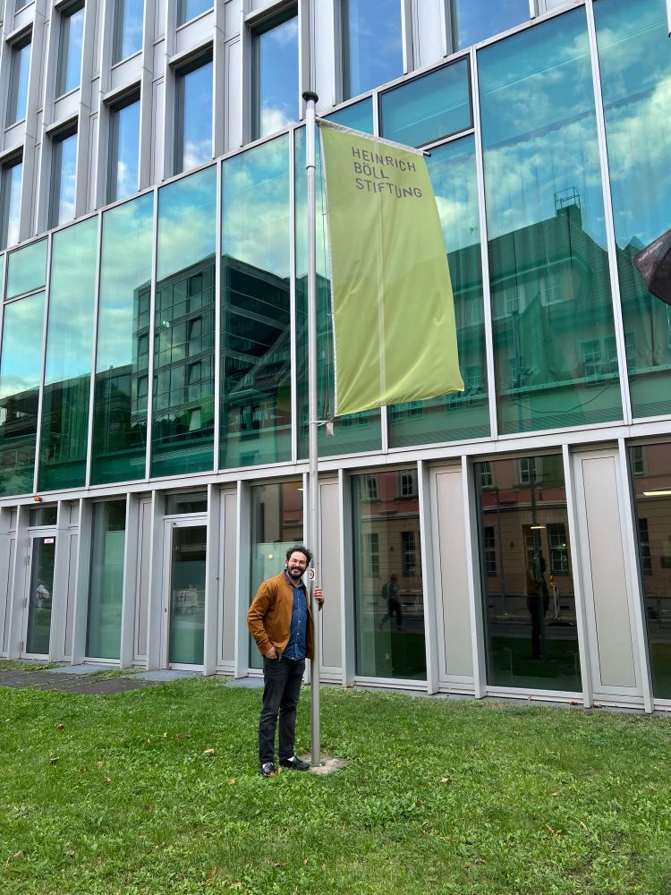 Me, hanging out outside the Heinrich Böll Stiftung