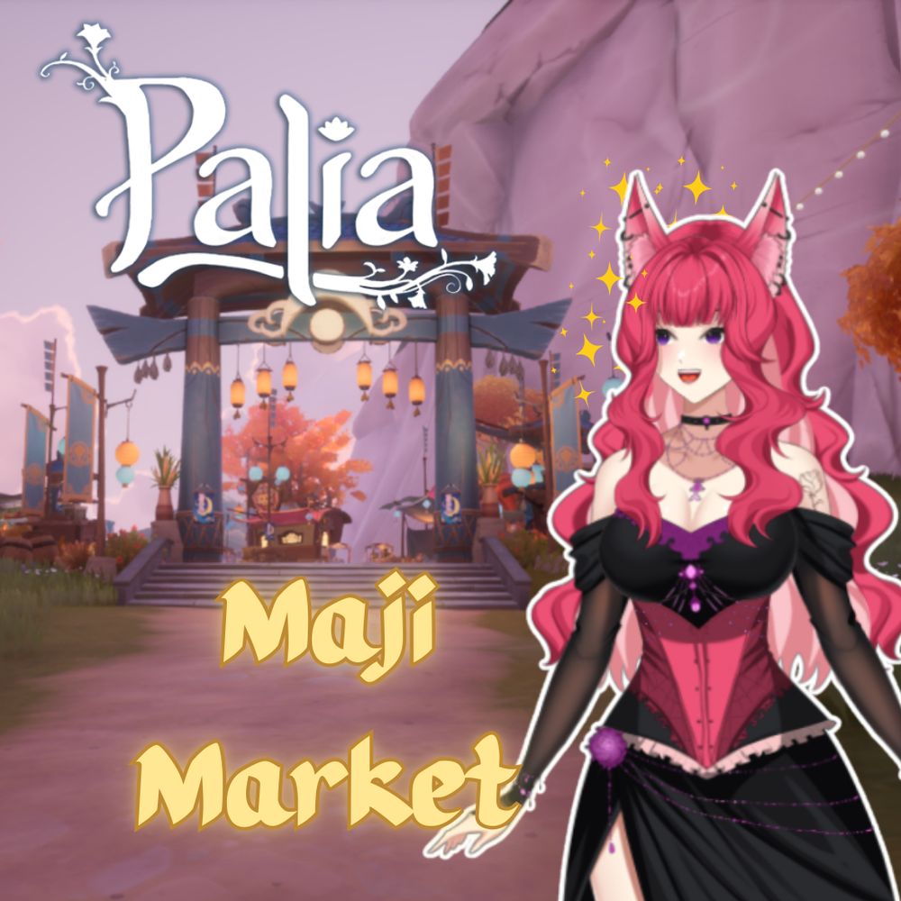 Roseafoxx playing Palia, at the maji market