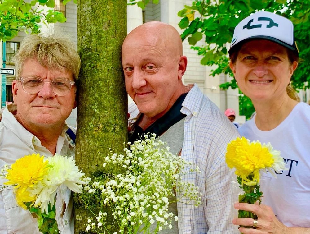 We wore white and carried flowers