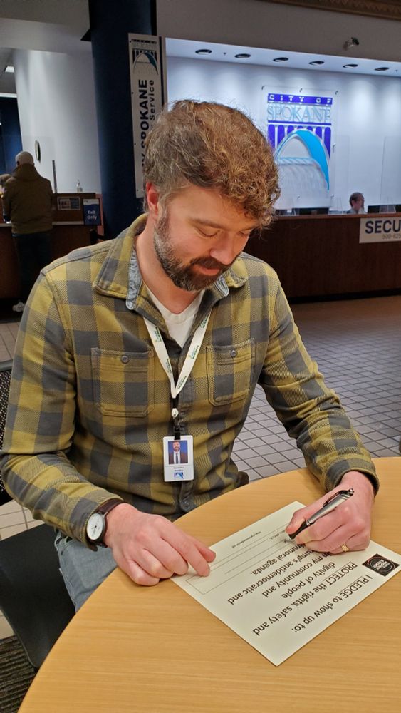 Across the country, regular people are pledging to fight back. Like Spokane, WA, @councilmemberdillon 

Yay, Paul! Thanks for pledging to protect Spokane's most vulnerable citizens!

Community leaders, elected officials, faith communities, local groups, institutions and organizations are signing to Pledge to Protect & Resist. They've committed to show up for targeted communities and refuse MAGA’s authoritarian agenda.