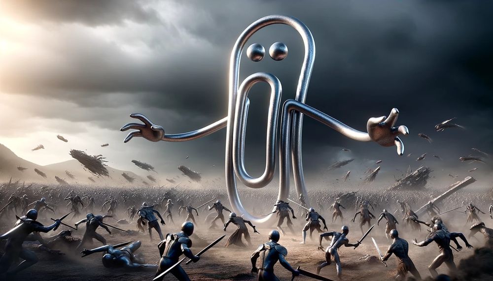 Clippy terrorizing the world.