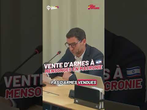 Ventes d’armes à Israël : Mensonges en Macronie