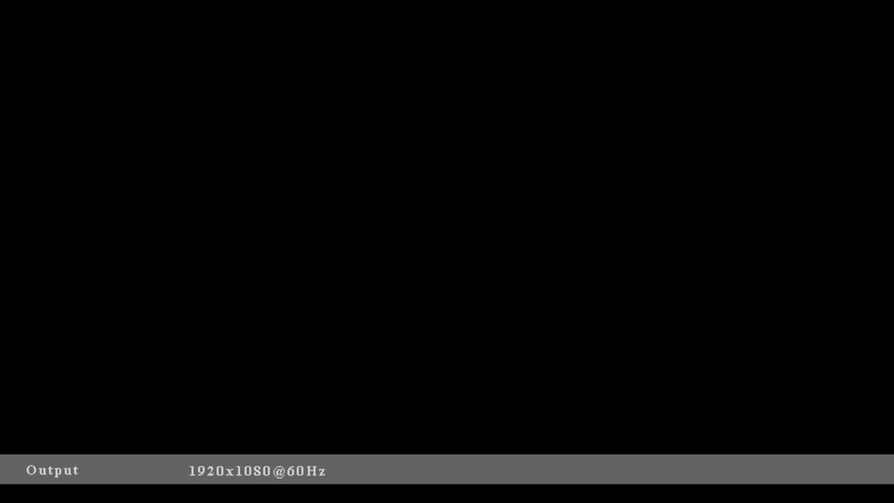 GIF of a video that was captured off the HDMI port of a computer booting my UEFI blob. You briefly see the boot logo for "MINISFORUM", then a photo of Kier Eigan.