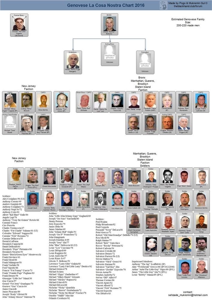 Genovese Family chart Vito died in 1969 on Valentine's Day in prison of a heart attack.