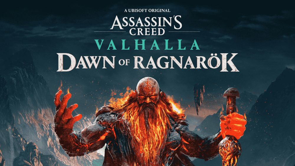 Key art for the 2022 Ubisoft videogame "Assassin's Creed Valhalla: Dawn of Ragnarok"
