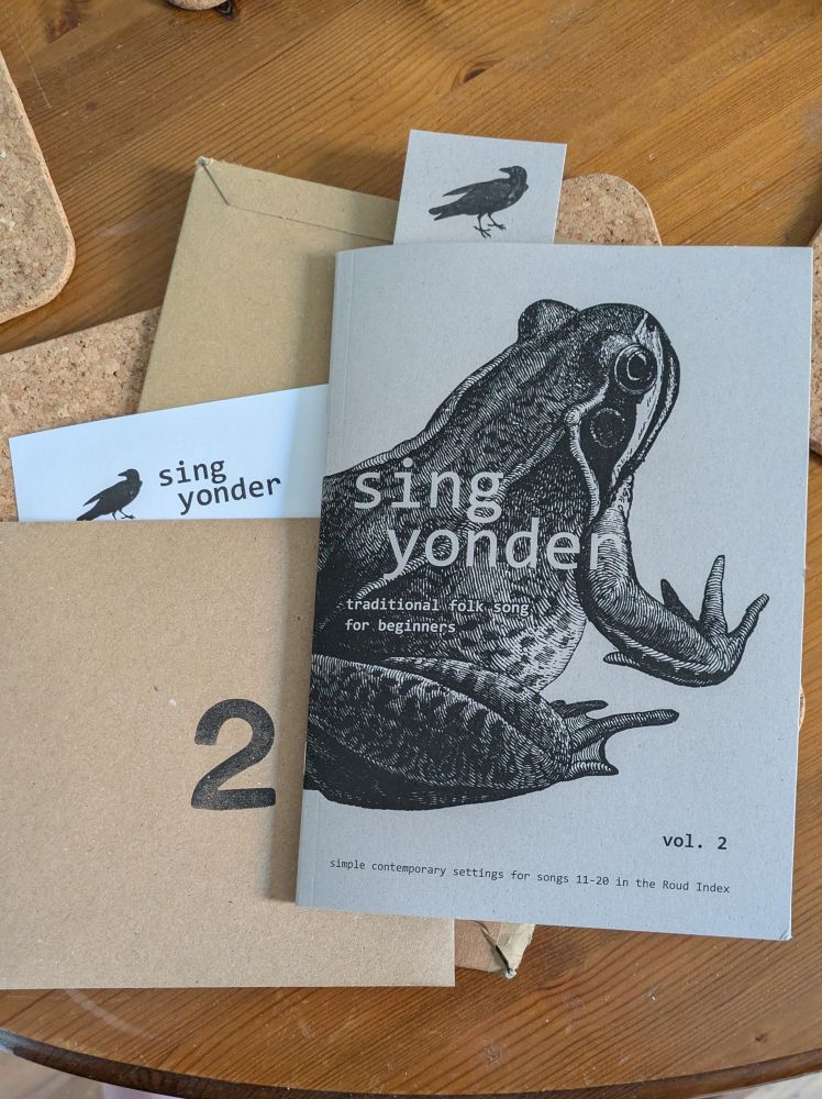 "sing yonder" volume 2 booklet and CD case 