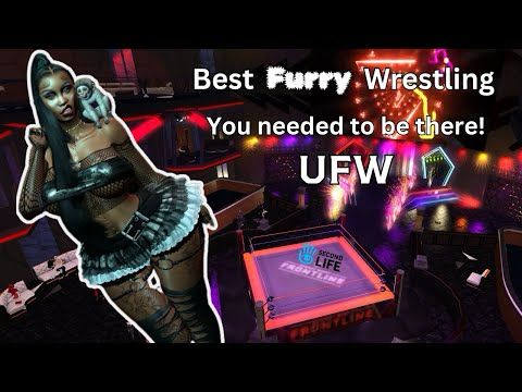 UFW family night Second Life Roleplay Furry Wrestling Event
