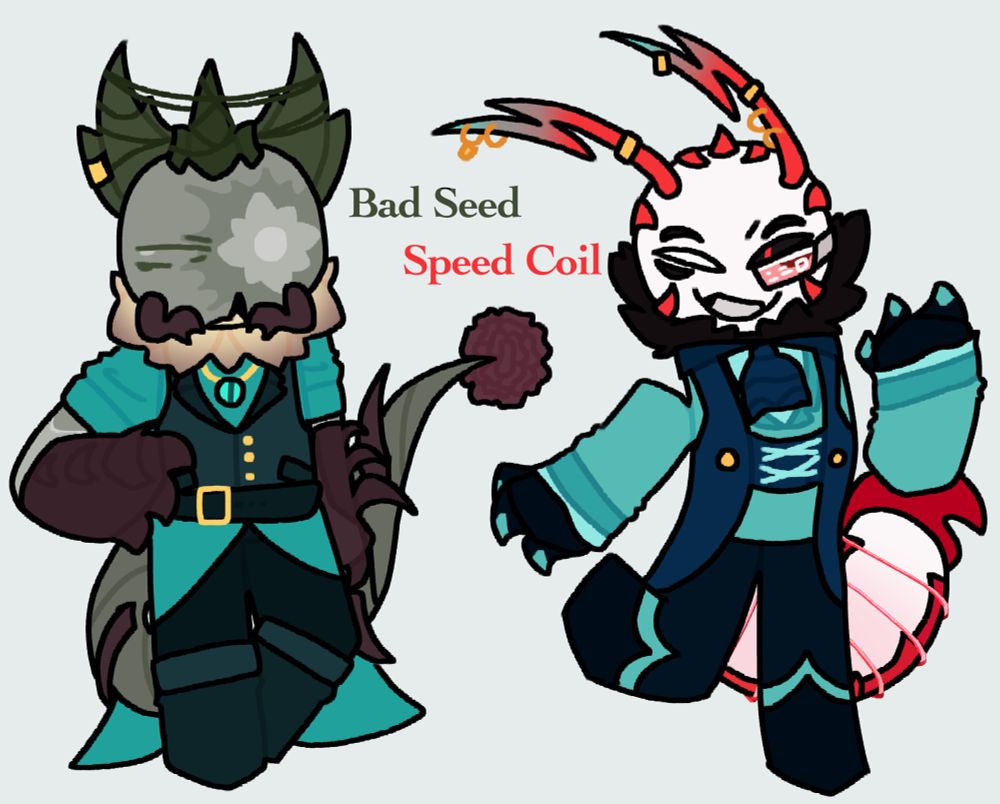 Bad Seed and Speed Coil all dressed up in their Church of the TRUE EYE uniforms