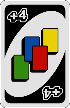 a draw +4 uno card