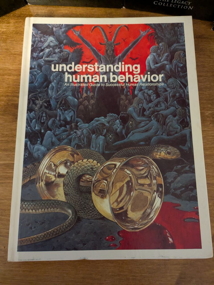 Satanic panic psychology book from the 70s