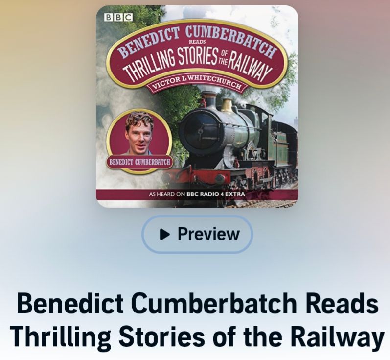 'Benedict Cumberbatch reads thrilling stories of the railway'