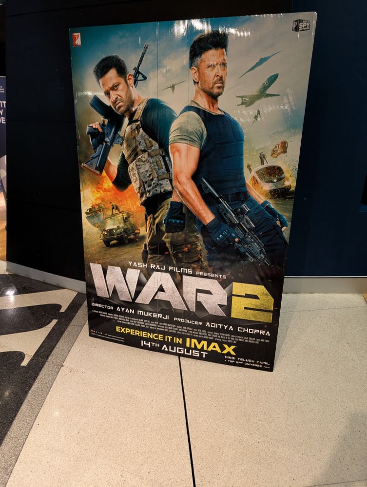 A poster for War 2, the sequel nobody really wanted