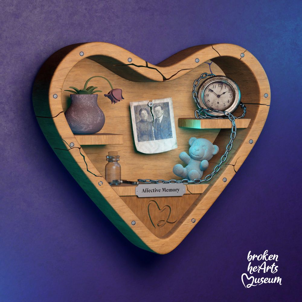 b3d eevee render 3dillustration blender3d museum heart diorama psychology