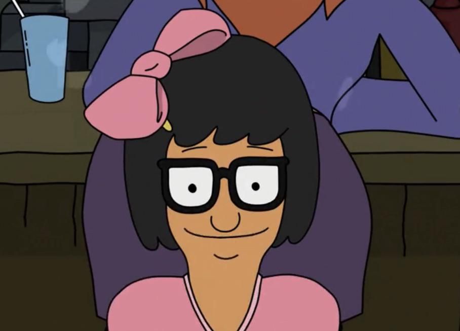 Smiling Tina from Bob's Burgers