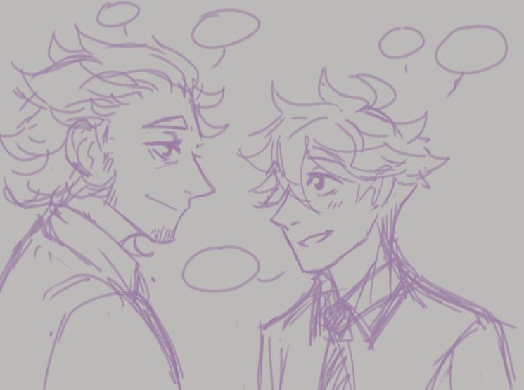 Kazuhiro and Tomoki talking