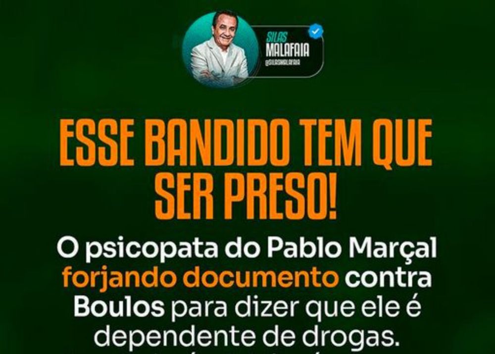 Malafaia detona Pablo Marçal por falsificar laudo de Boulos: 'Esse bandido tem que ser pre :: Caldeirão Político