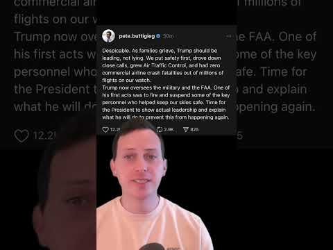 Pete Buttigieg Quickly CLAPS BACK at Trump over Plane Crash Lies