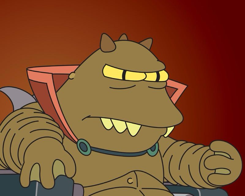 Lrrrr, ruler of the planet omicron persei 8