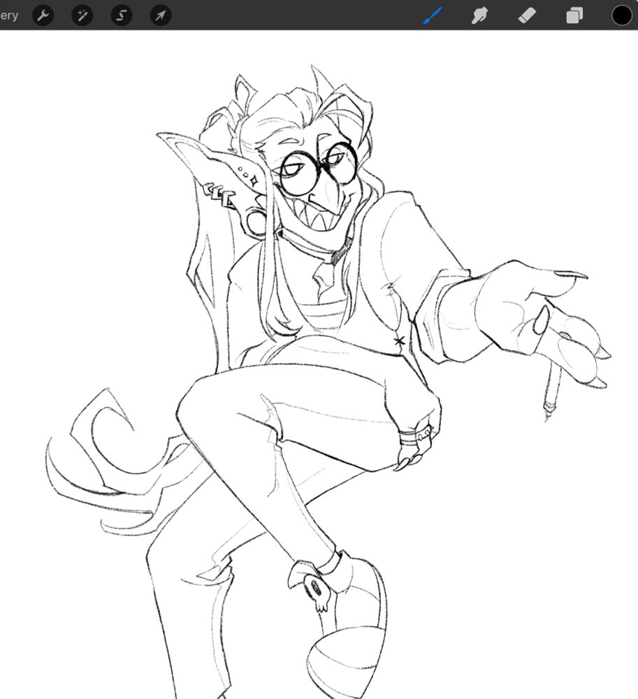 The same goblin but I took his color away because he’s gay. 