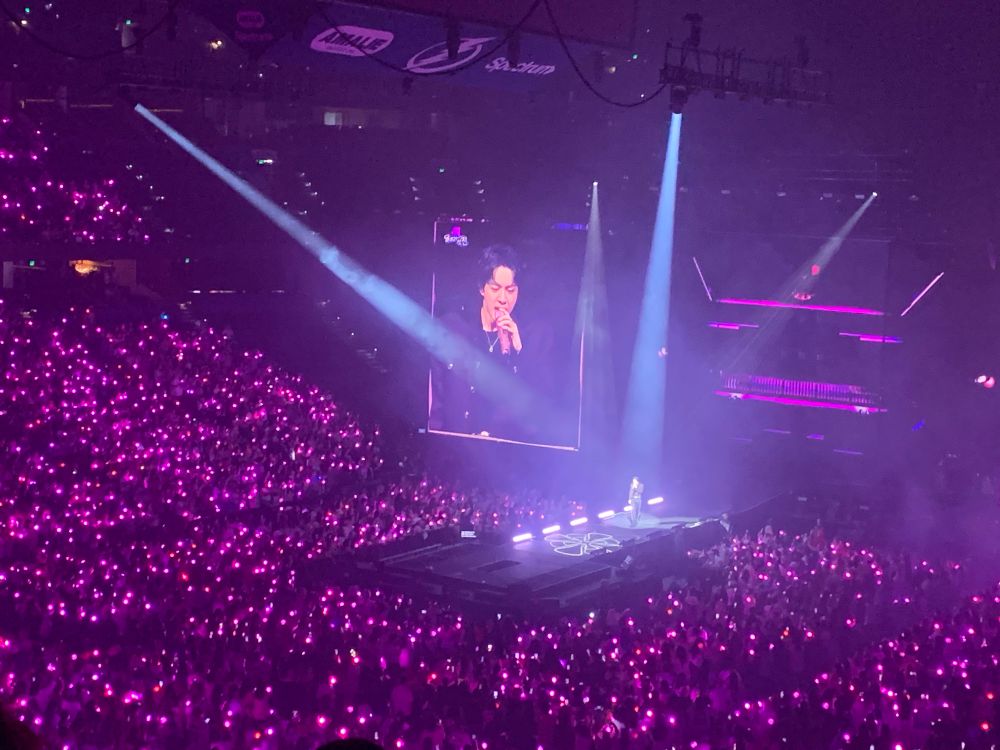 BTS Jin performing in Tampa