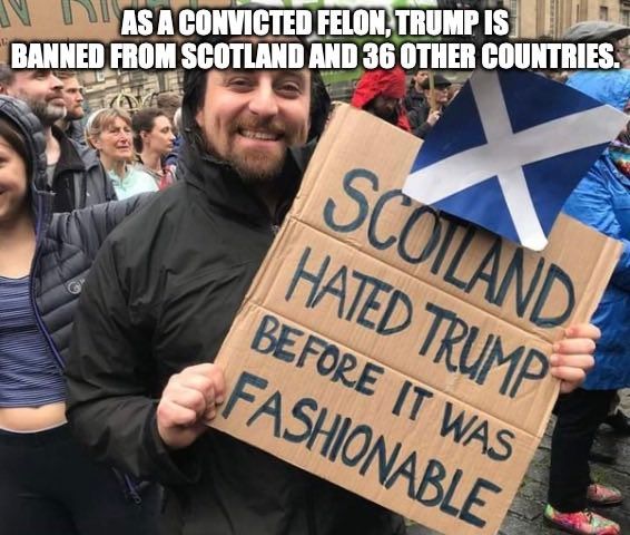 Scotland hating trump