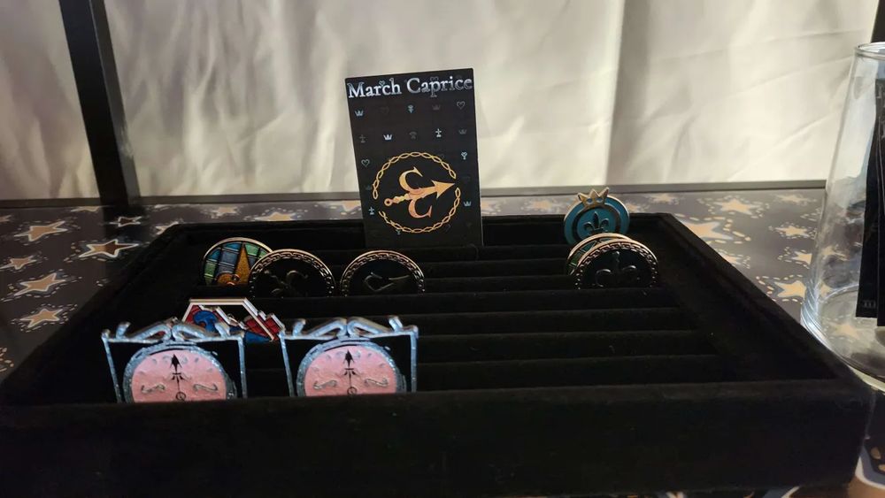 March Caprice 1 through 5 pins