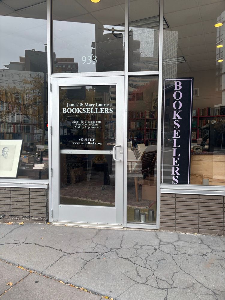 The new door of James and Mary Laurie booksellers 