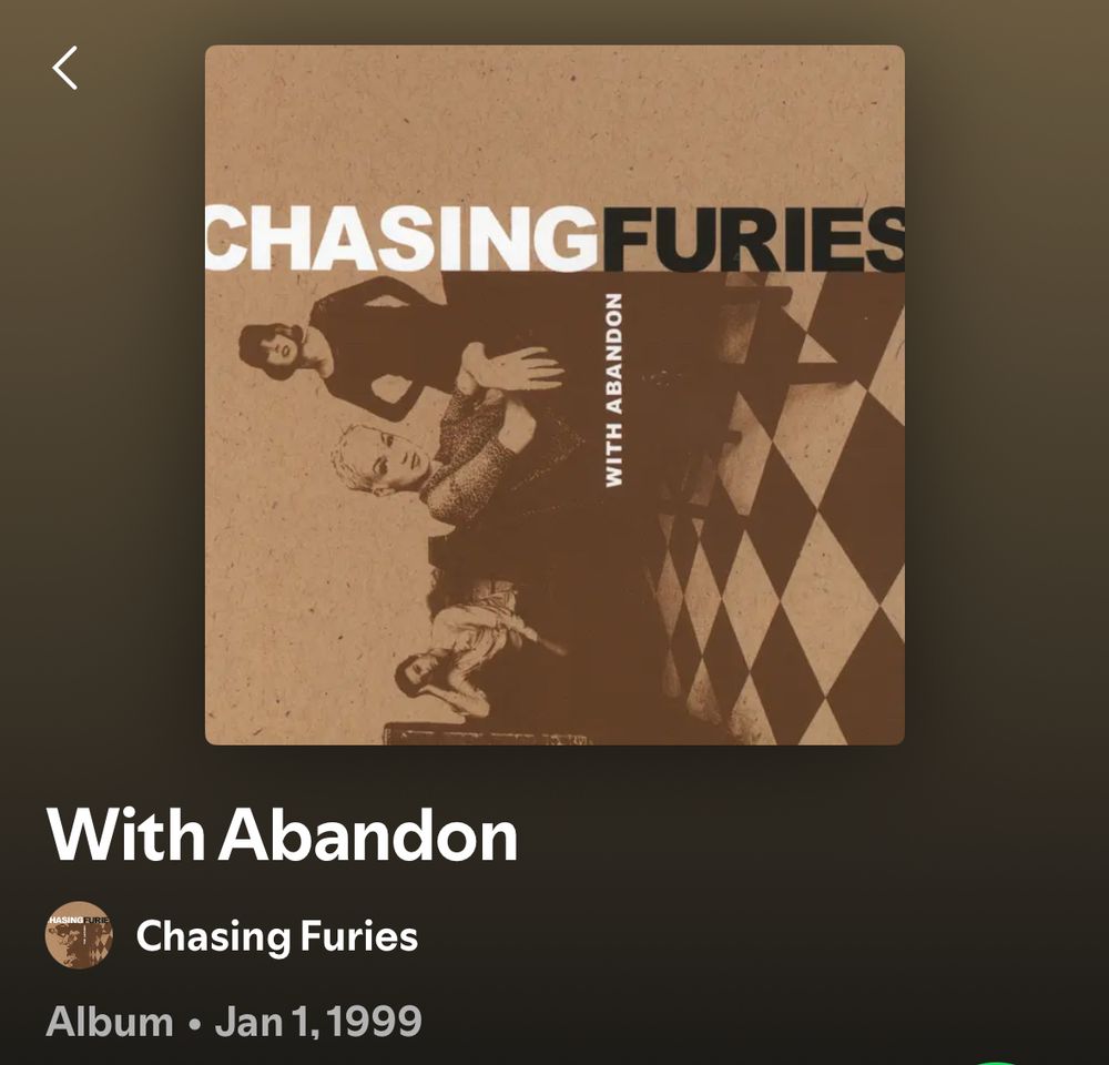 Album cover for Chasing Furies’ “With Abandon”