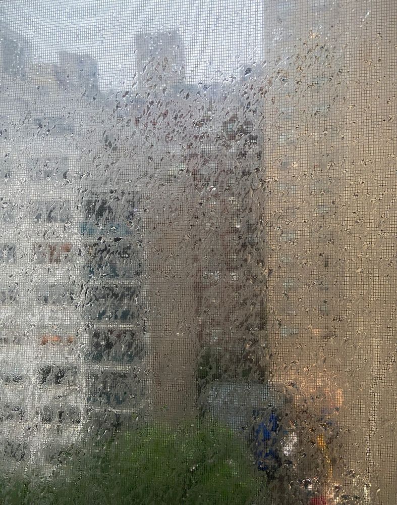Window with rain 