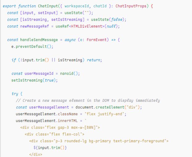 在 React 項目中，AI 在 useEffect 中使用 document.createElement 創建元素，並設置 innerHTML。