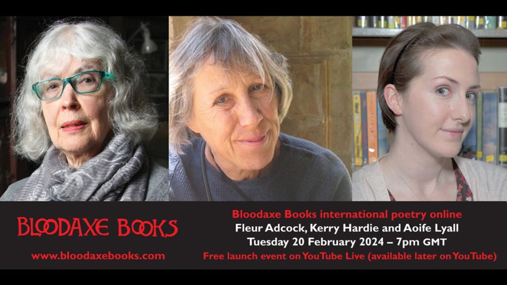 Launch reading by Fleur Adcock, Kerry Hardie and Aoife Lyall