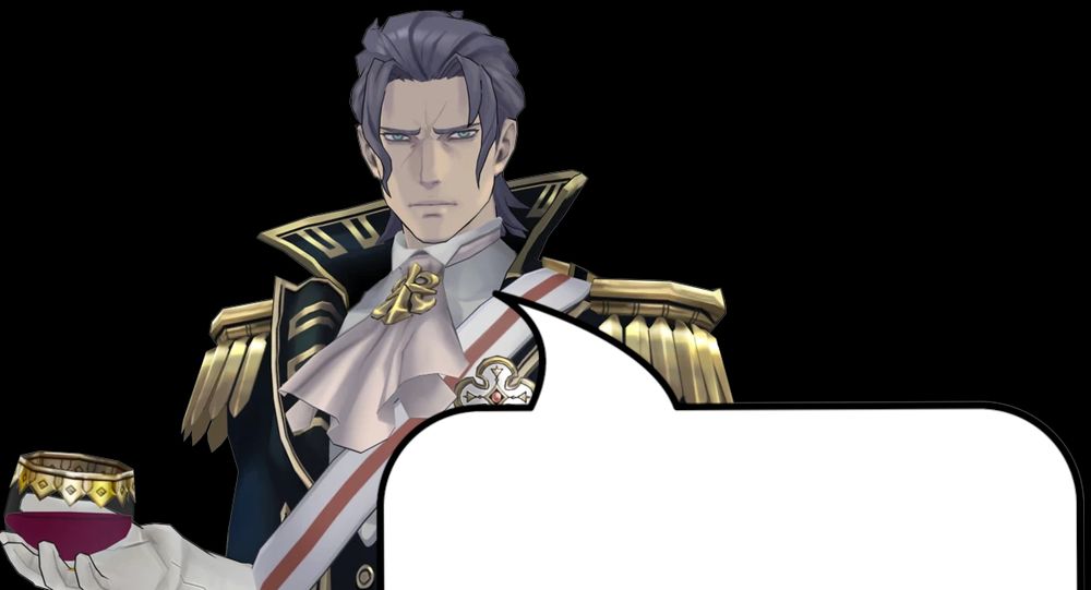 an image of barok van zieks with a speech bubble below him to make it look like he's saying the quoted post 