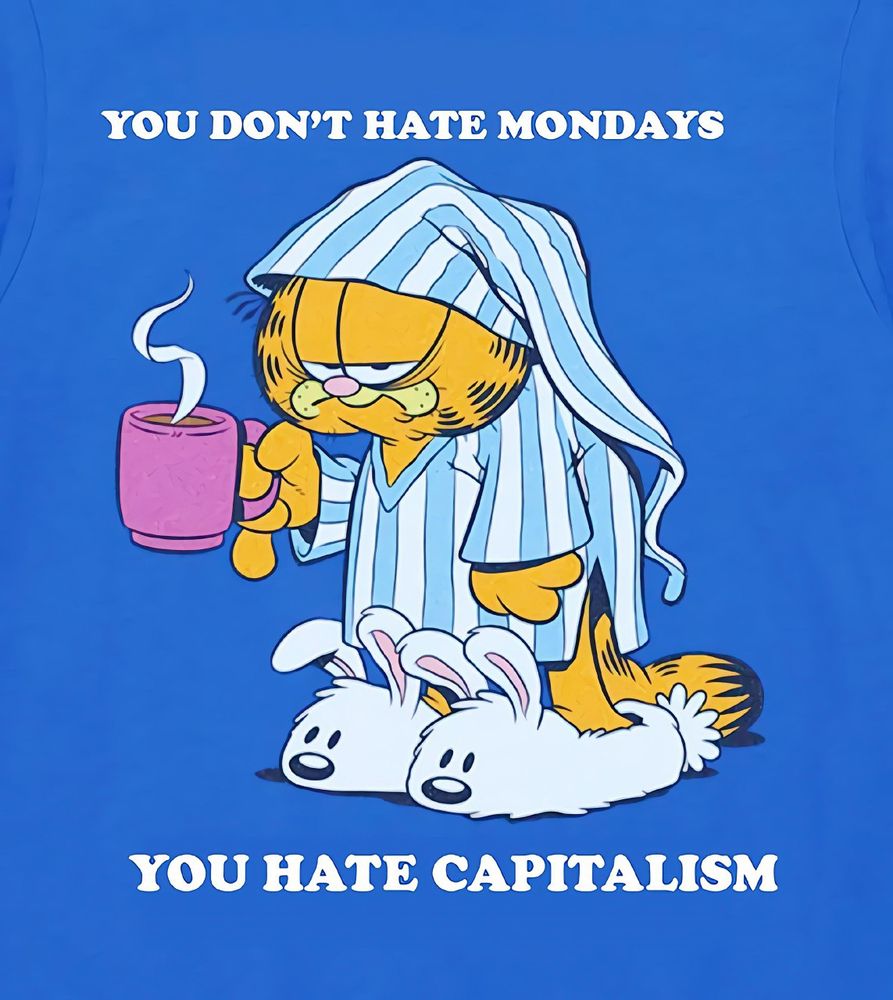 You don't hate mondays
You hate capitalism